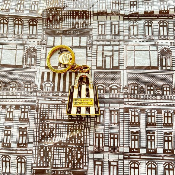 Henri Bendel Shopping Bag Charm/Key Ring/Key Chain/Key Fob - NWOT - Picture 3 of 6